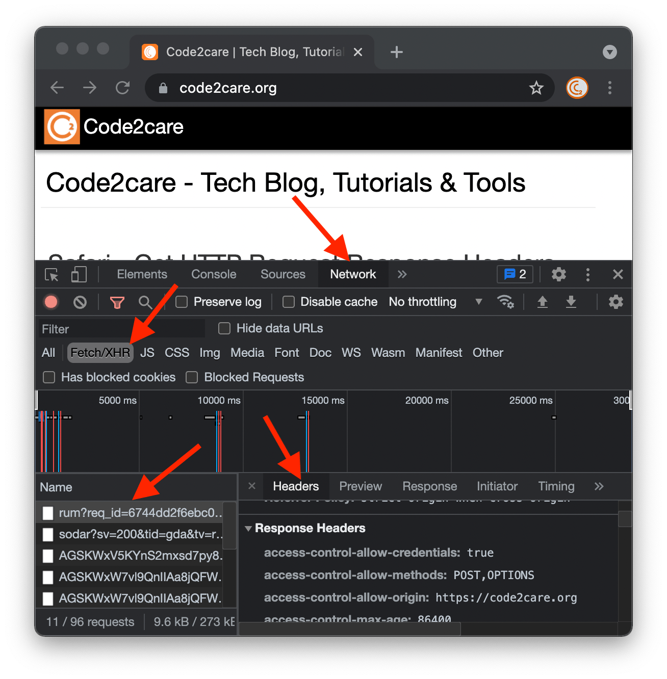 How to see HTTP Request Response Headers in Google Chrome Browser